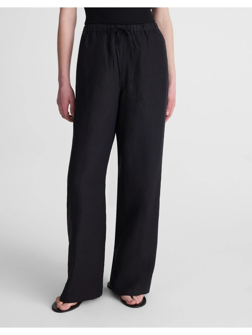 NWT Madewell Short Pull-On Pants in 100% Linen - Size Large Short - MSRP $98